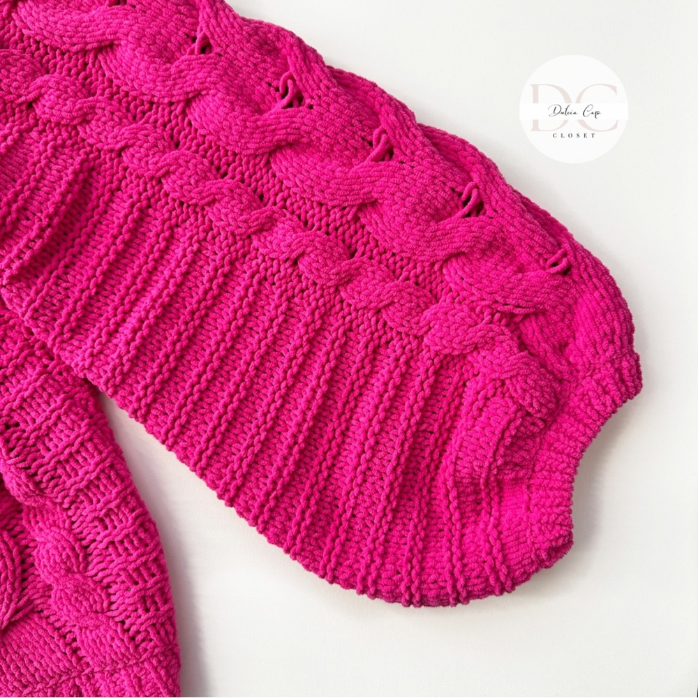 EXPRESS Pink Knit Sweater Size Small - Picture 6 of 9